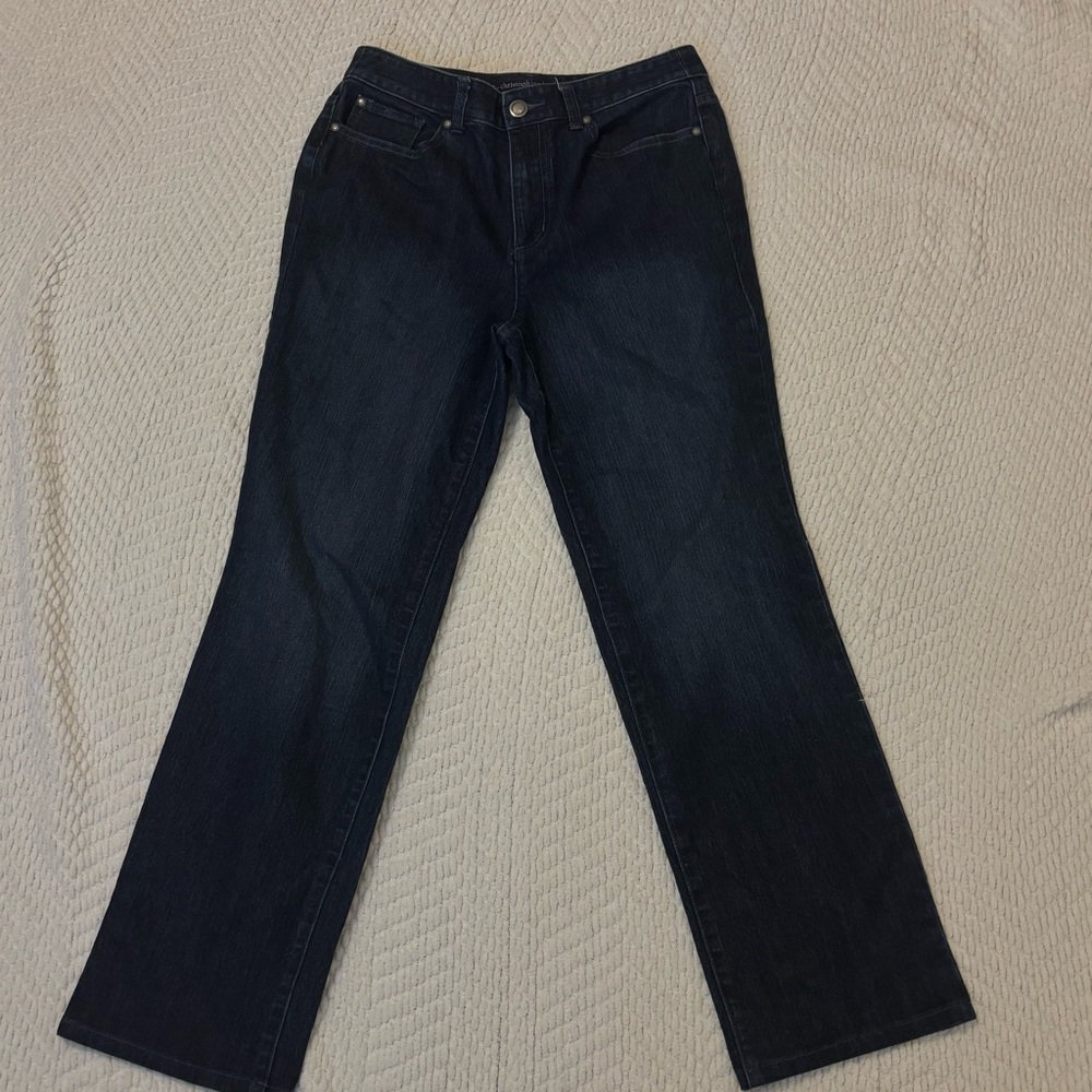 Christopher & Banks Dark Blue Straight Leg Jeans